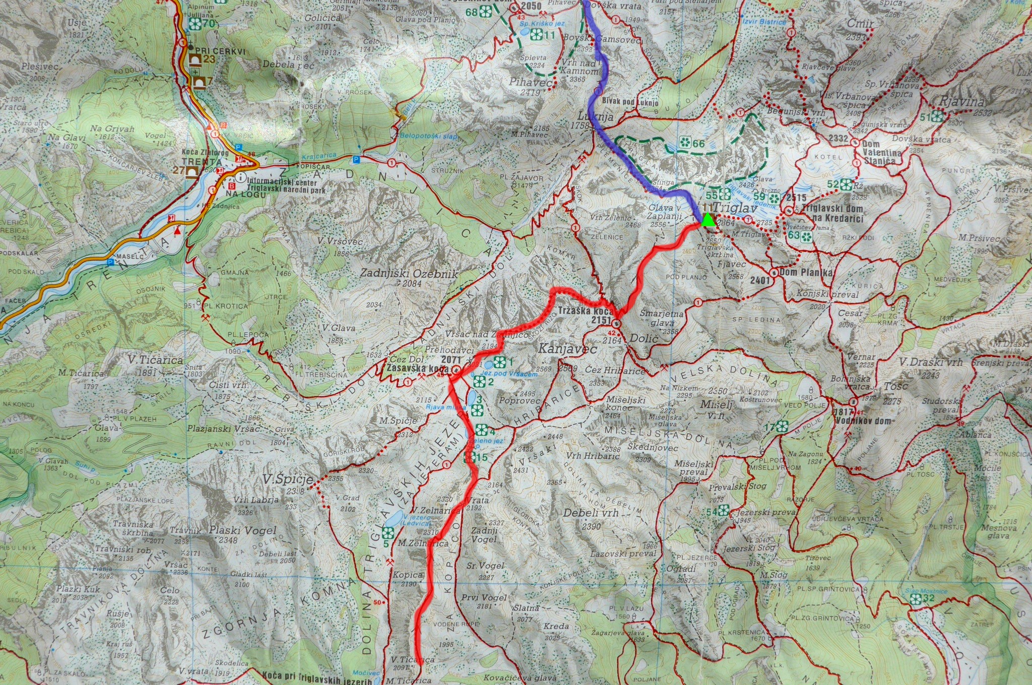 mapa Triglav_50k